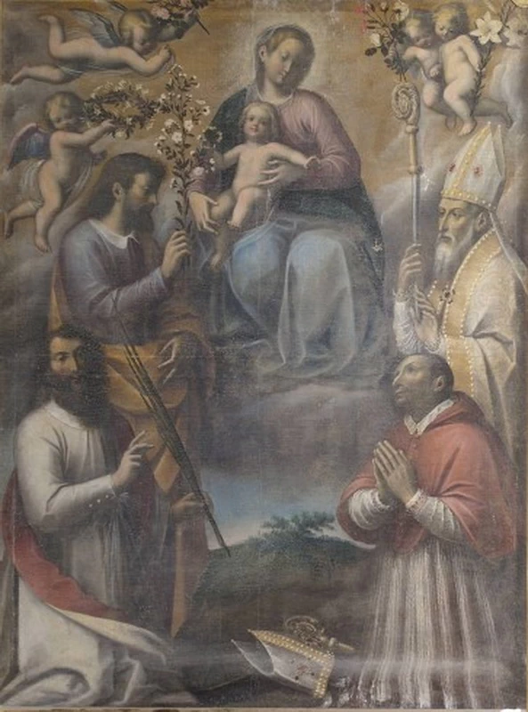  25-Orsola Caccia-Madonna con Bambino e Santi 